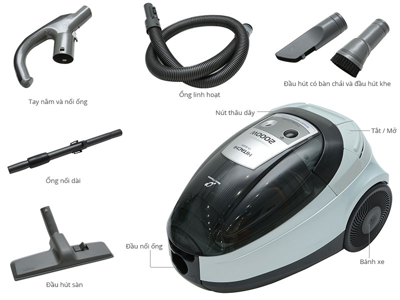 Dịch vụ bảo hành và sửa chữa máy hút bụi HITACHI tại nhà khách hàng